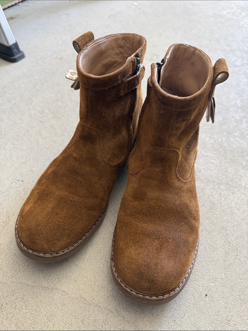 Pom D'Api Tan Suede Ankle Boot